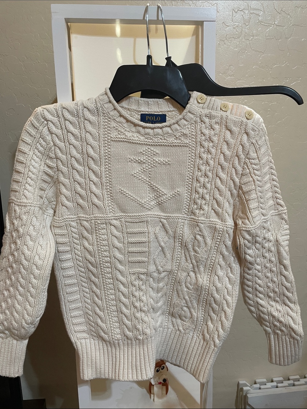 Polo Ralph Lauren Cream Cable Knit Sweater